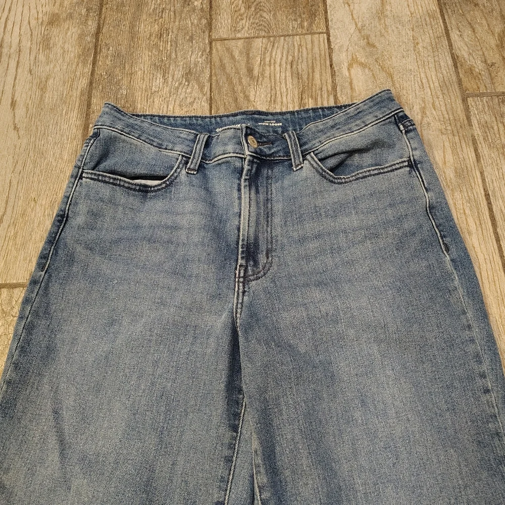 Old Navy Wow Loose Wide Leg High Rise Denim Jeans - Picture 8 of 11